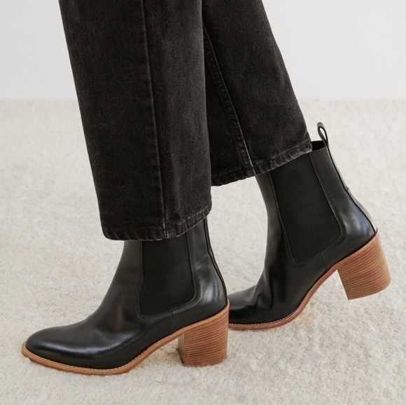 Jenni Kayne Leather Frankie Chelsea Ankle Boot Msrp $595 Women's Size 37 = US 7 - Picture 2 of 14